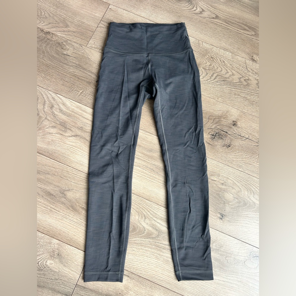 lululemon athletica Gray Wunder Train High-Rise Leggings